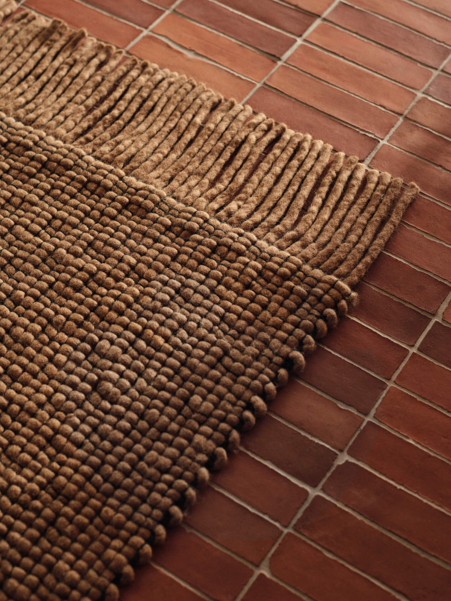 Ferm Living vloerkleed 'Udo' wol / katoen - tan