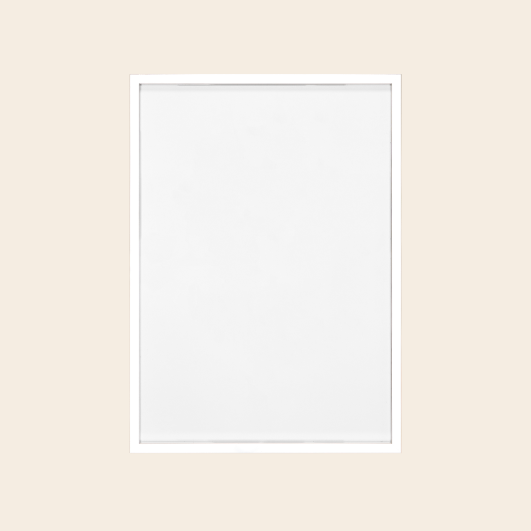 frame zilver - glas