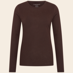 Majestic Filatures Shirt aus Baumwolle/Kaschmir - chocolate mousse