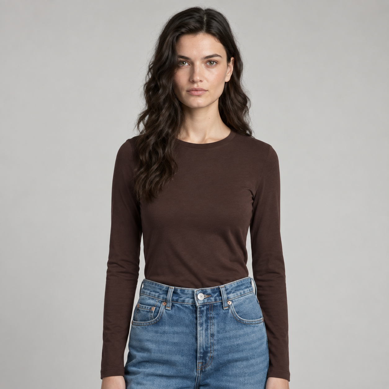 Majestic Filatures cotton/cashmere shirt – chocolate mousse