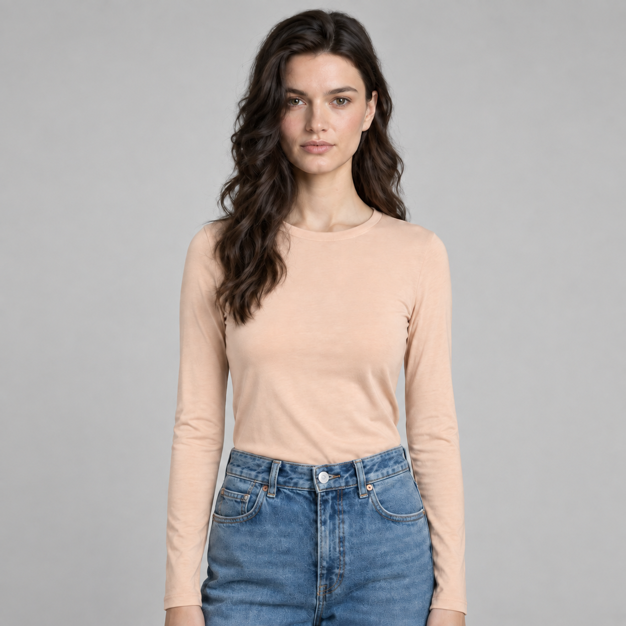 Majestic Filatures cotton/cashmere shirt – powder blush