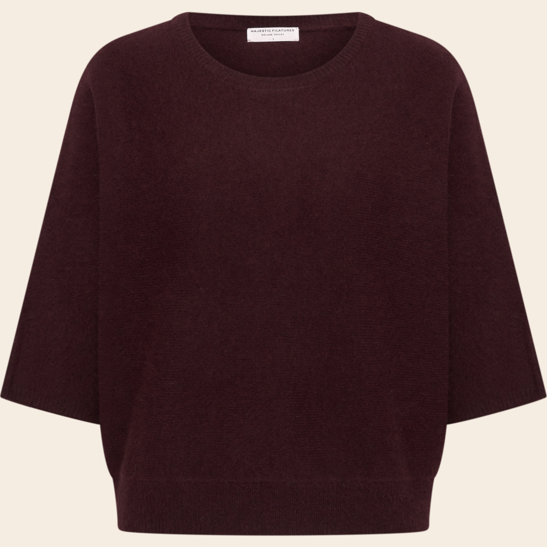 Majestic Filatures trui racoon - aubergine