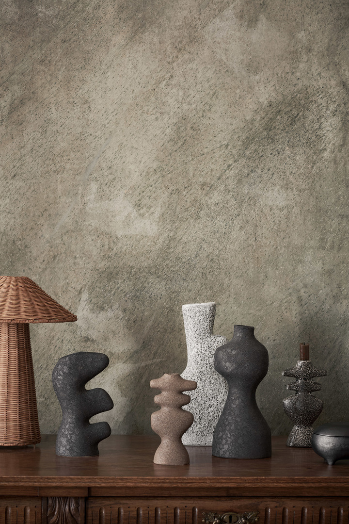Ferm Living kandelaar 'Yara' L - dark sand