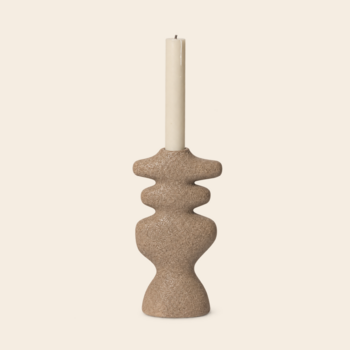 Ferm Living kandelaar 'Yara' L - dark sand