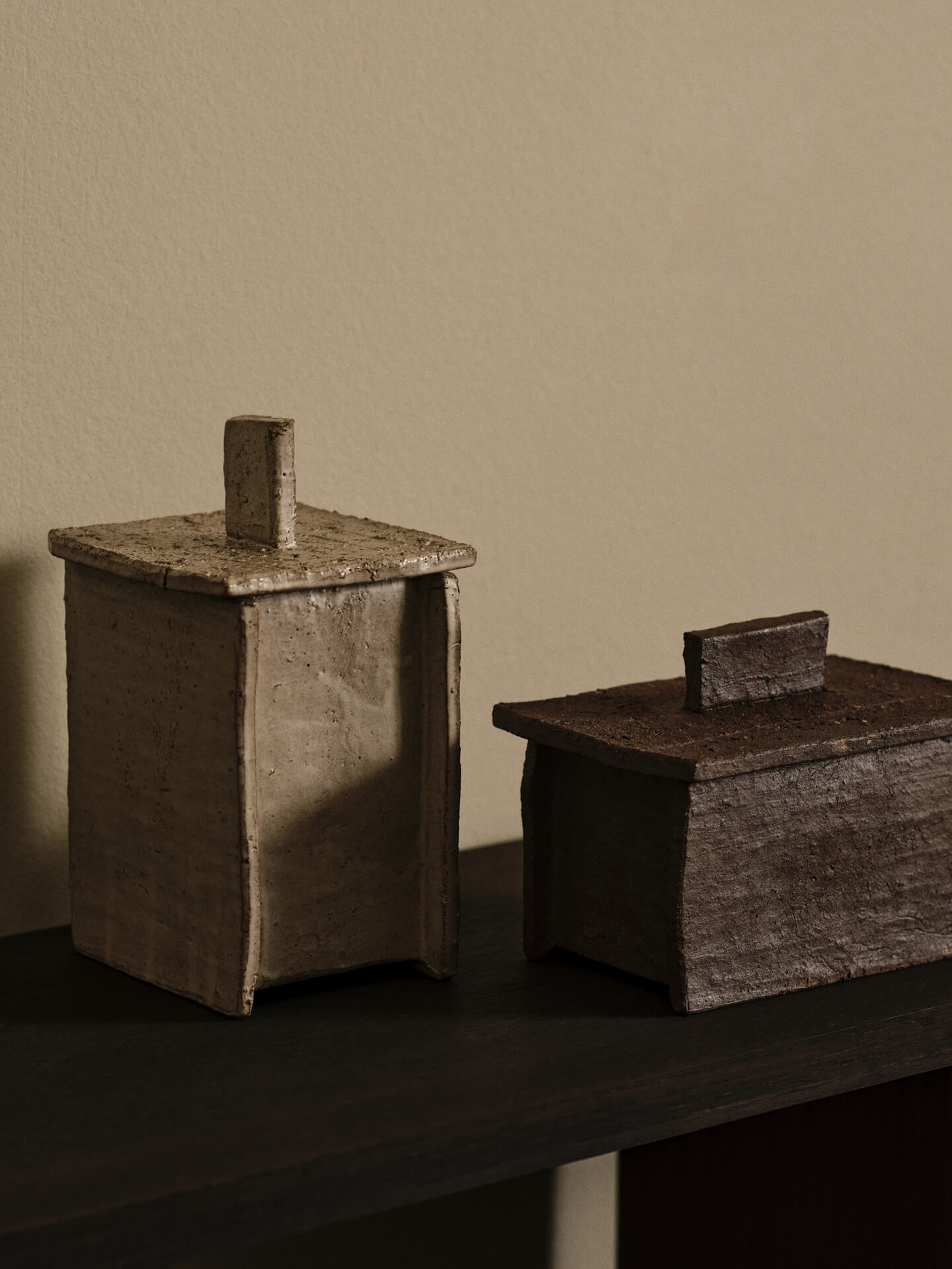 Ferm Living Schachtel 'Rume' L - Steingut