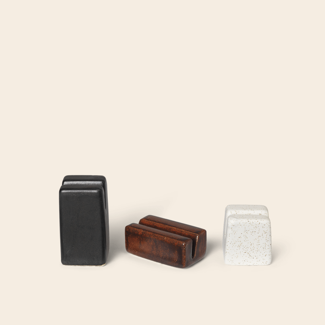 Ferm Living set/3 kaarthouders 'Koa' - multi