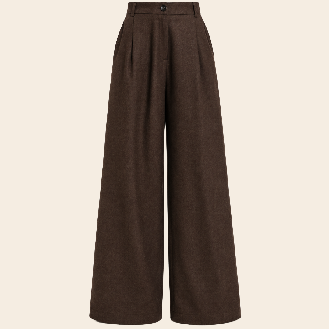 SacreCoeur pantalon 'Gaby' wolmix - cafe