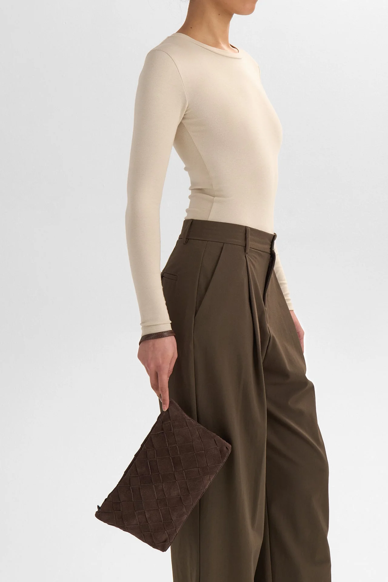 Markberg Umhängetasche 'Celin' Wildleder - dark brown
