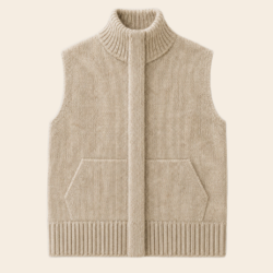 The Knitwit Stable Jacke 'Riet' Wolle - beige melange