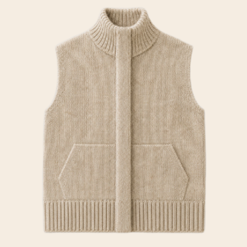 The Knitwit Stable Jacke 'Riet' Wolle - beige melange