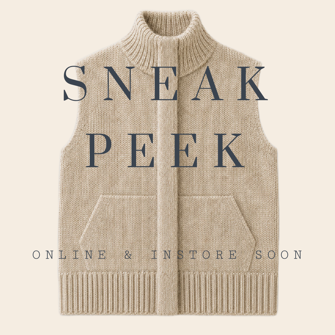 The Knitwit Stable vest 'Riet' wol - beige melange