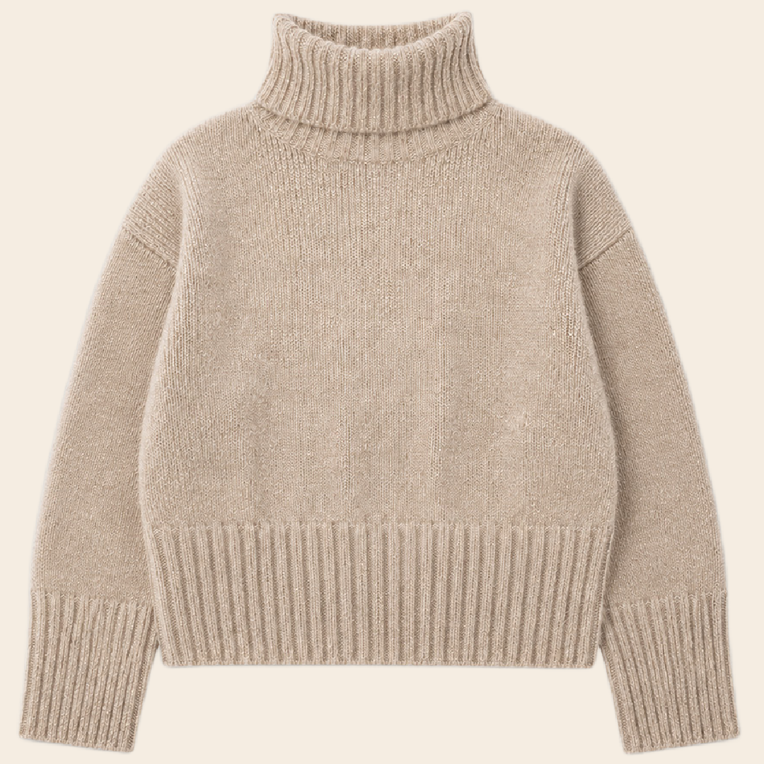 The Knitwit Stable trui 'Ember' wol - beige melange