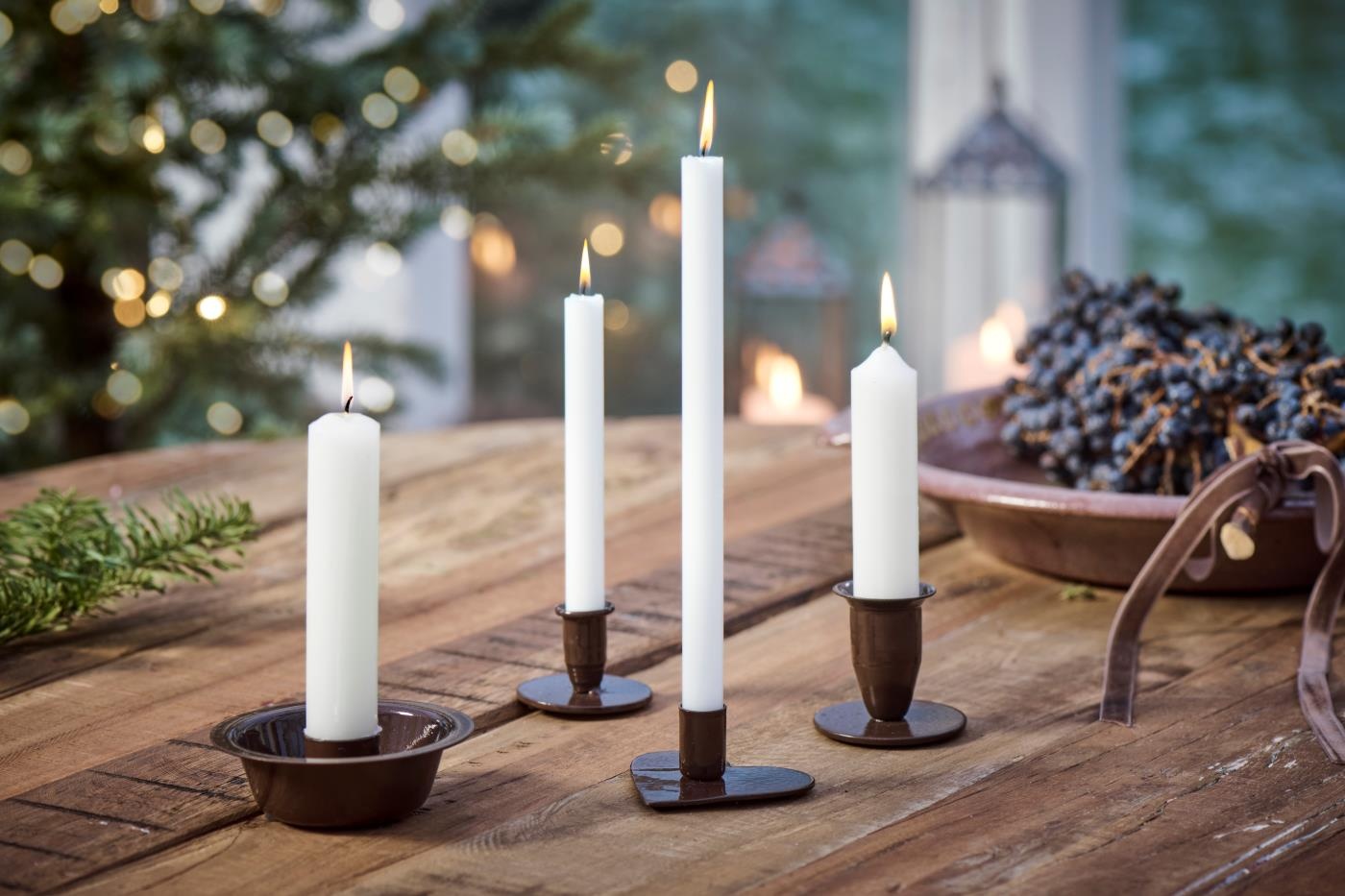 IBLaursen kandelaar 'Hygge' metaal - bruin