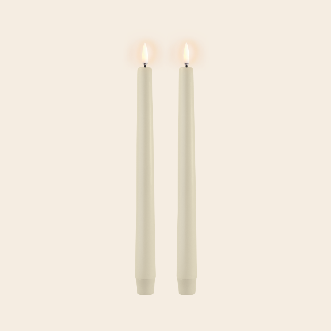 Uyuni set/2 LED-Tischkerze – 25 cm