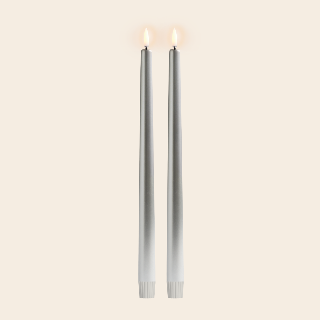 Uyuni set/2 LED dinerkaars - zilver