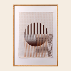 Textilkunstwerk 'Dome Copper' 50x70cm