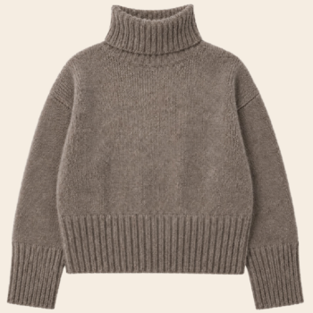 The Knitwit Stable Pullover 'Ember' Wolle - taupe melange