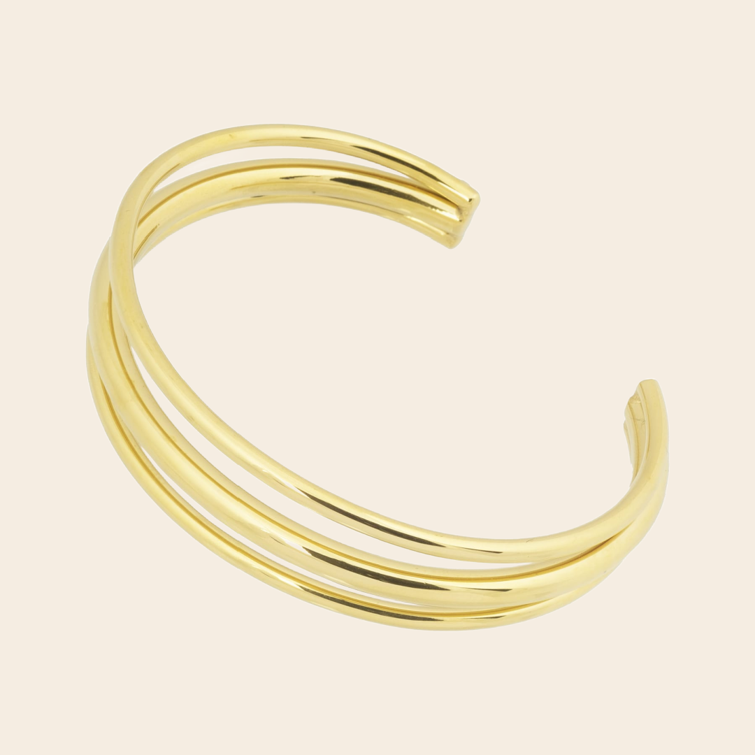 Bandhu armband 'Triune' goldplated