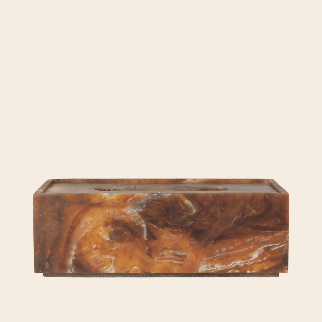 Ferm Living tissuebox 'Mist' hars - kelp