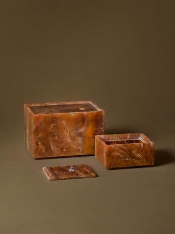Ferm Living box 'Mist' hars - kelp