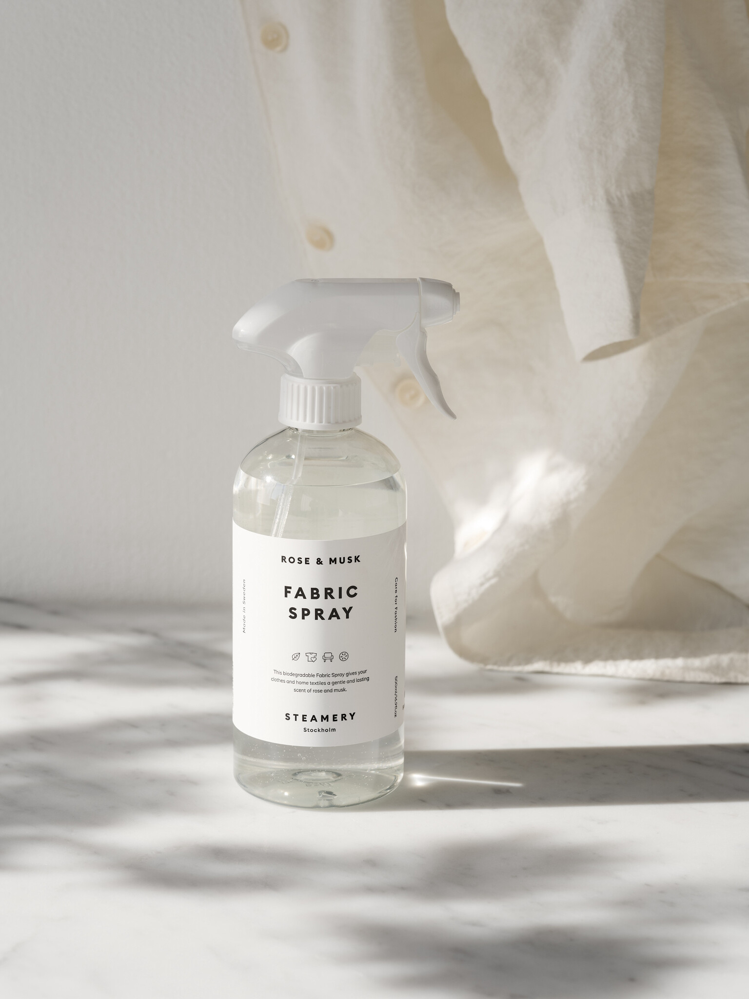 Steamery Stockholm fabric spray 'Rose & Musk' 500ml