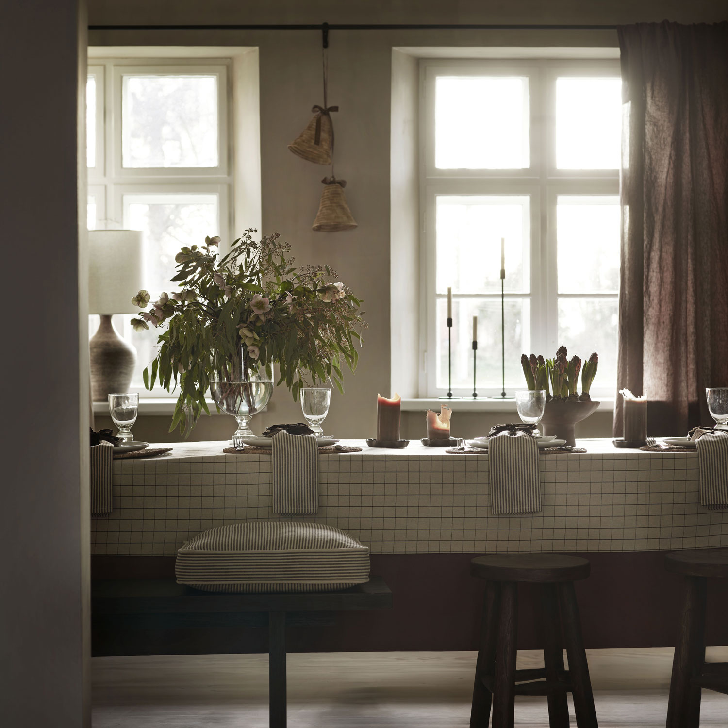 TineK Home tafelkleed 140 x 360cm - recycled katoen