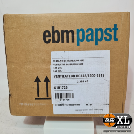 EBM-papst RG148/1200-3612 Ventilator | Nieuw in Doos