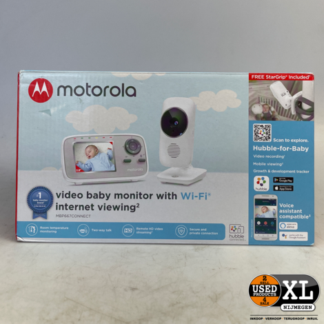 Motorola MBP-667 WiFi Babyfoon Met Camera | Nette Staat