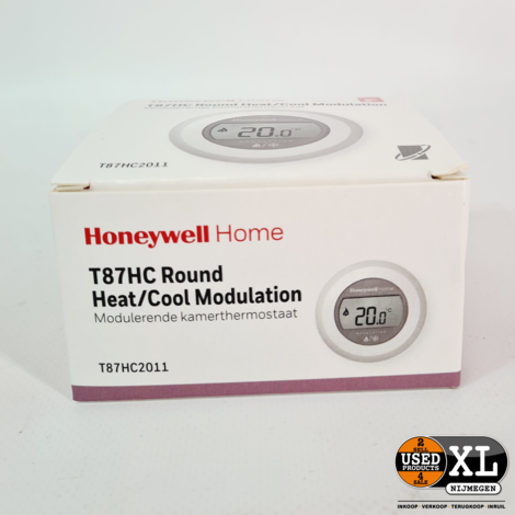 Honeywell  T87HC Round Modulation Heat/Cool Kamerthermostaat | Nieuw