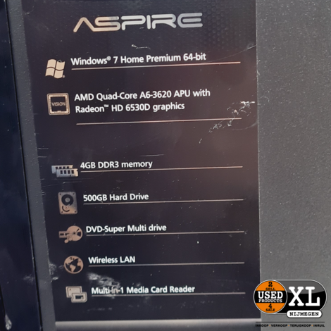 Acer Aspire X3470 Desktop | 8GB 250GB | Nette Staat