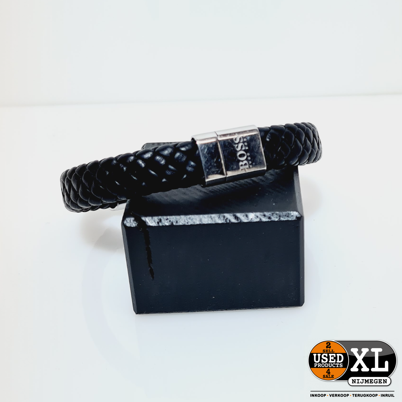 Zending Kent details Hugo Boss Leren Heren Armband 21CM met Doos | met Garantie - Used Products  Nijmegen XL
