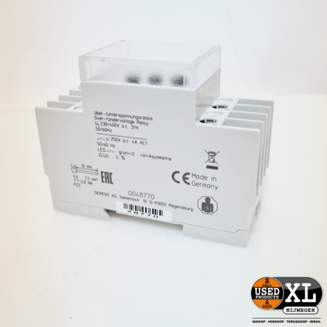 Siemens 5TT3408 Chassis Mount Timer Relay / Spanningsrelais | Nieuw