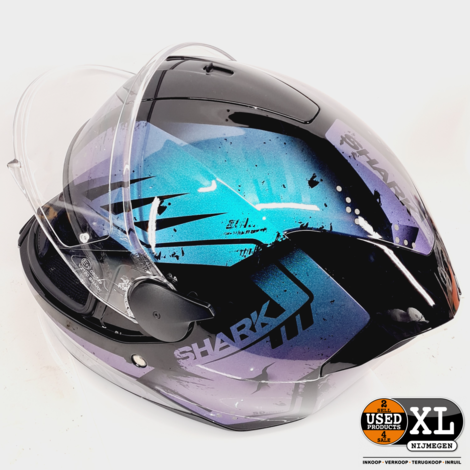 Shark D-Skwal Shigan KVX Motor Helm | Nieuwstaat