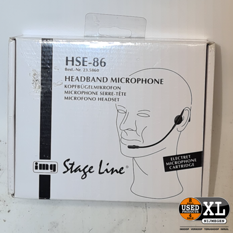 IMG Stage Line HSE-86 Hoofdbeugelmicrofoon | Nieuw in Doos