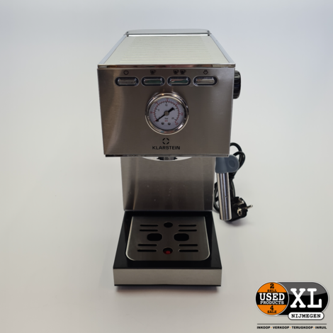 Klarstein Pausa Espressomaker 1,4L Zilver | Nieuwstaat
