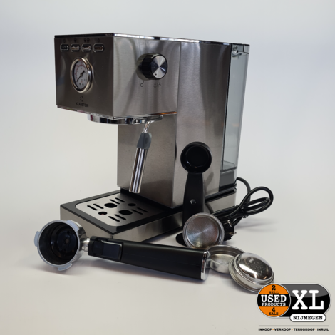 Klarstein Pausa Espressomaker 1,4L Zilver | Nieuwstaat