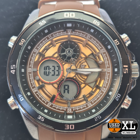 MARTYN Line Dual Time Chronograph Waterproof Heren Horloge | Nieuwstaat