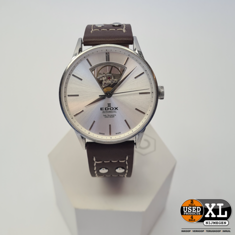 Edox Les Vauberts Open Heart 85010 Heren Horloge Automaat met Doos | Nette Staat