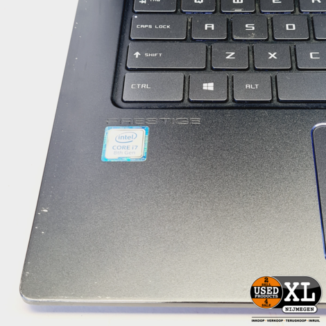MSI PS63 Modern 8M Laptop Zwart | i7 16GB 256GB | Nette Staat