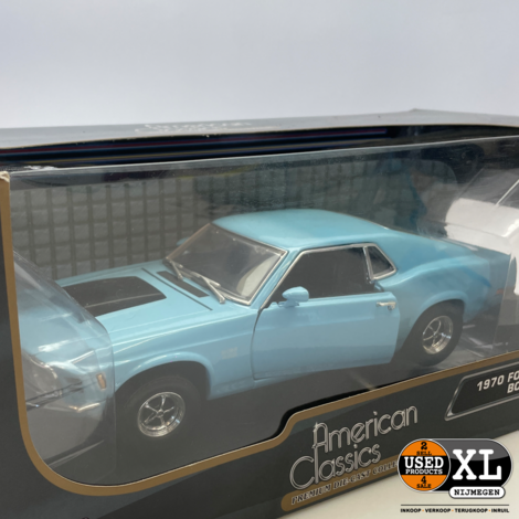 Ford Mustang Licht Blauw Boss 429 1970 1:18 Motor Max | Nette Staat