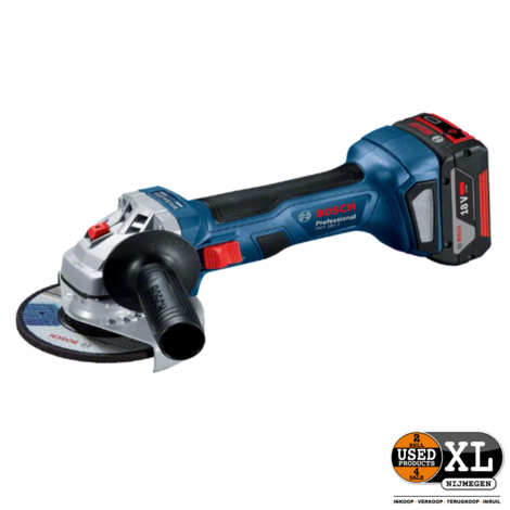 Bosch GWS 18V-7 Haakse Slijper Incl. Accu + GAL 18 V-160 C | Nieuw