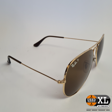 Ray-Ban Aviator Large Unisex  Bronze/Koper I Nette Staat