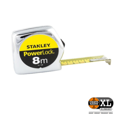 STANLEY Rolbandmaat Powerlock 8m 25mm | Nieuw in Verpakking