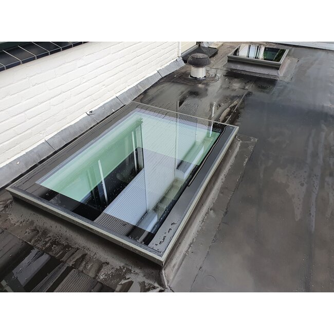 Intura Platdakraam Intura PGX B9 80x80cm - vaste vlakke lichtkoepel met zonwerend☀️ triple glas HR+++