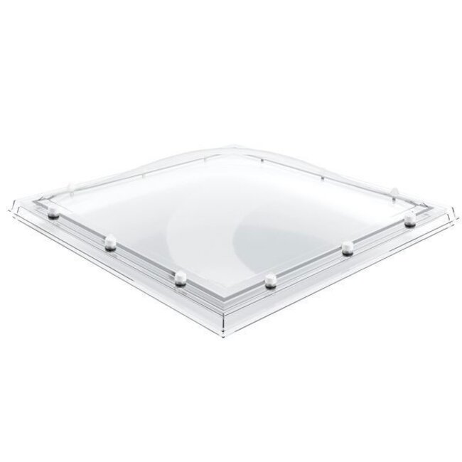 Domelite Lichtkoepel Domelite glashelder enkelwandig acrylaat met PVC opstand SUPERDEAL