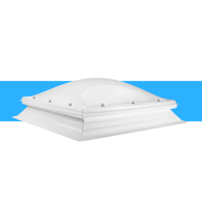 Domelite Lichtkoepel Domelite OPAAL enkelwandig acrylaat met PVC opstand SUPERDEAL
