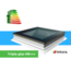 Intura Platdakraam Intura PGX B1 100x100cm - de vlakke lichtkoepel met triple glas HR+++