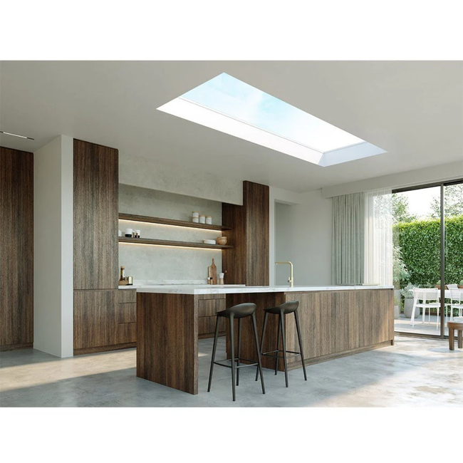 Skylux Skylux iWindow2 60x60cm  - dubbel glas HR++ met dakopstand PVC 20/00 EP vaste uitvoering