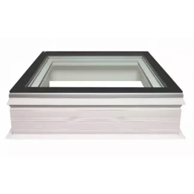 Skylux Skylux iWindow2 80x80cm  - dubbel glas HR++ met dakopstand PVC 20/00 EP vaste uitvoering