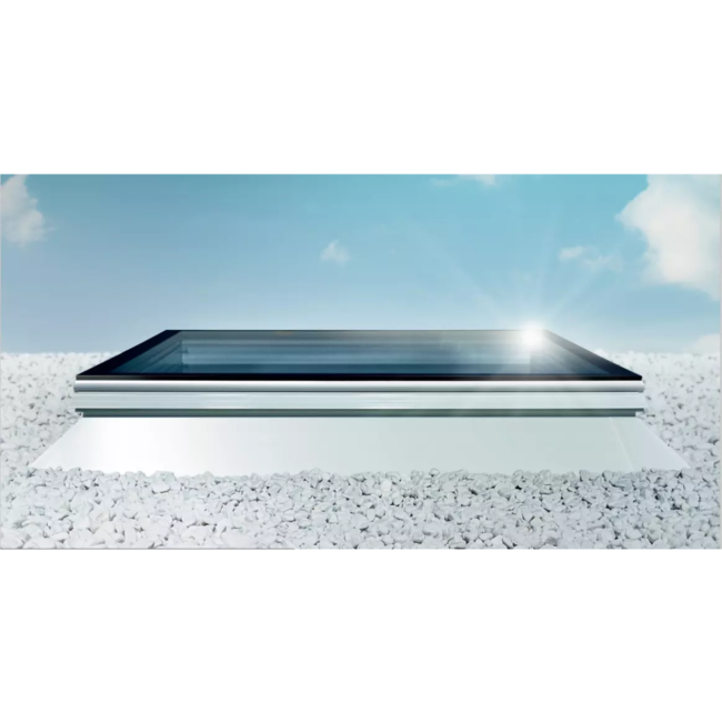 Skylux Skylux iWindow3 40x40cm - triple glas HR+++ met dakopstand PVC 20/00 EP vaste uitvoering